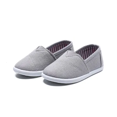 Toddler Sneakers Slip on Anti-Slip Rubber Sole Casual Canvas Comfortable Walking Shoes 01