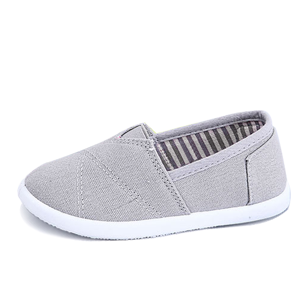 Toddler Sneakers Slip on Anti-Slip Rubber Sole Casual Canvas Comfortable Walking Shoes
