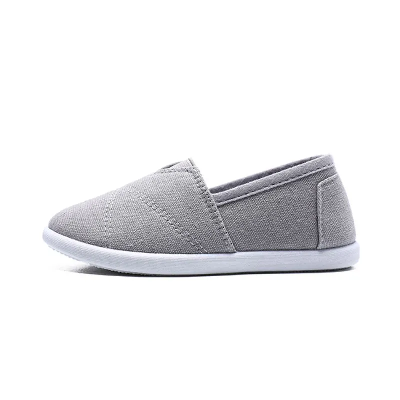 Toddler Sneakers Slip on Anti-Slip Rubber Sole Casual Canvas Comfortable Walking Shoes