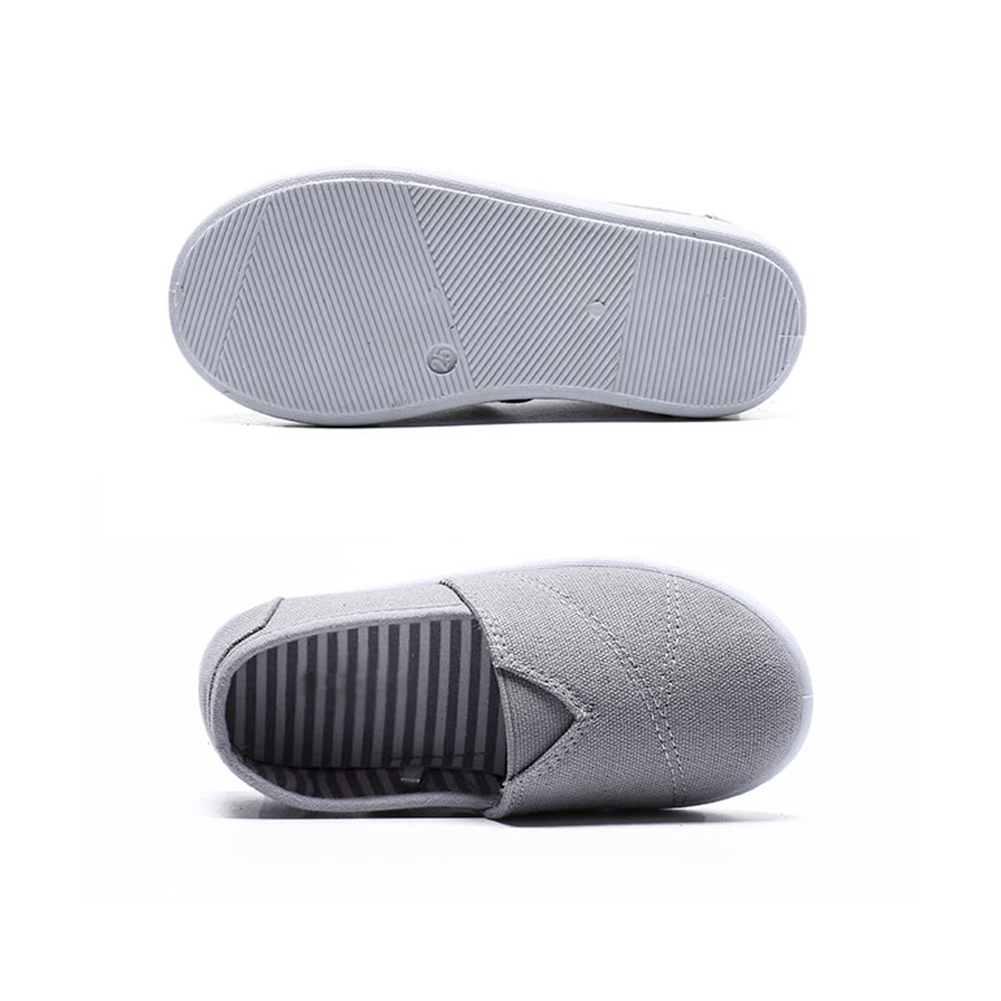 Toddler Sneakers Slip on Anti-Slip Rubber Sole Casual Canvas Comfortable Walking Shoes