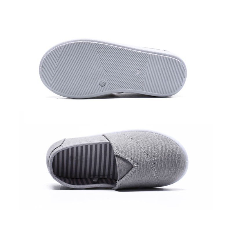 Toddler Sneakers Slip on Anti-Slip Rubber Sole Casual Canvas Comfortable Walking Shoes