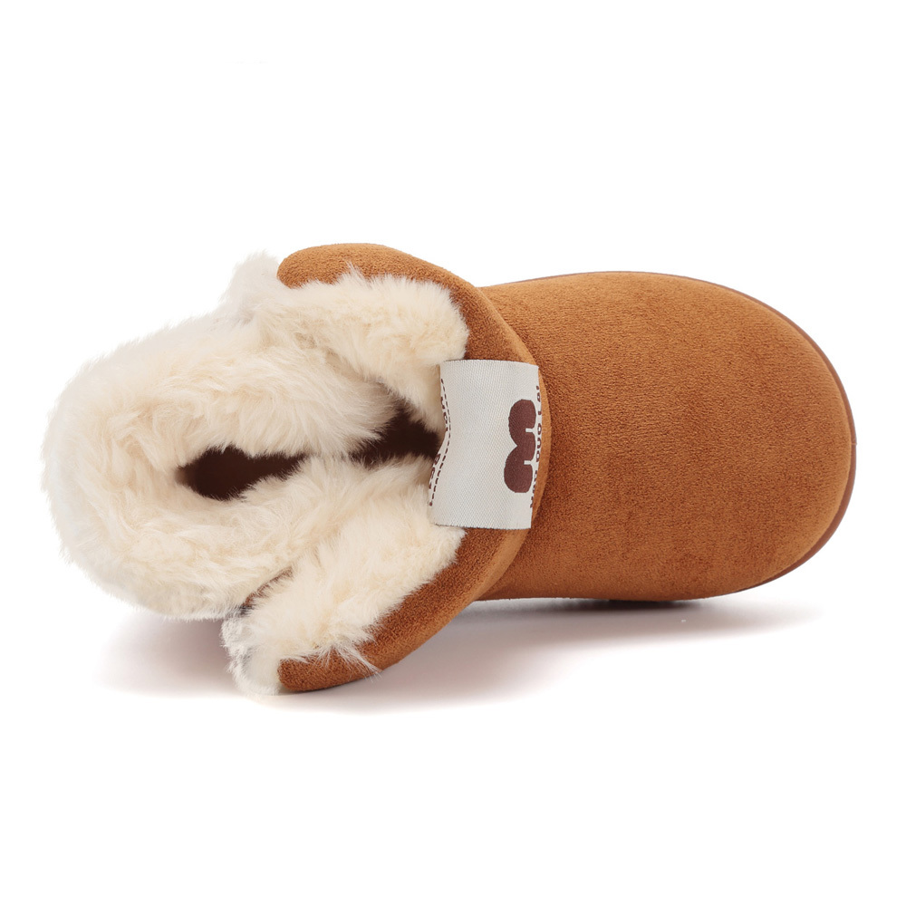 Toddler 2019 New Casual Winter Warm Boots Fur Lined Shoes for Boys and Girls 