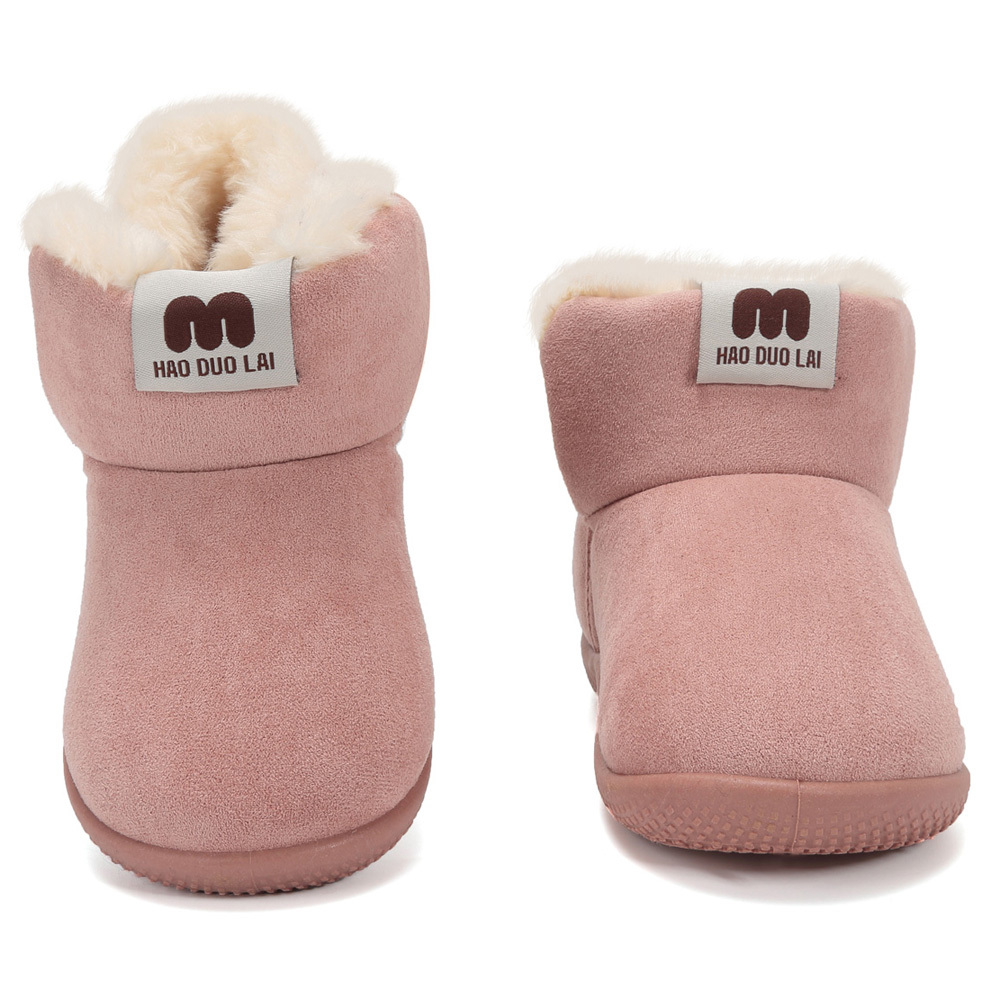 Toddler 2019 New Casual Winter Warm Boots Fur Lined Shoes for Boys and Girls 