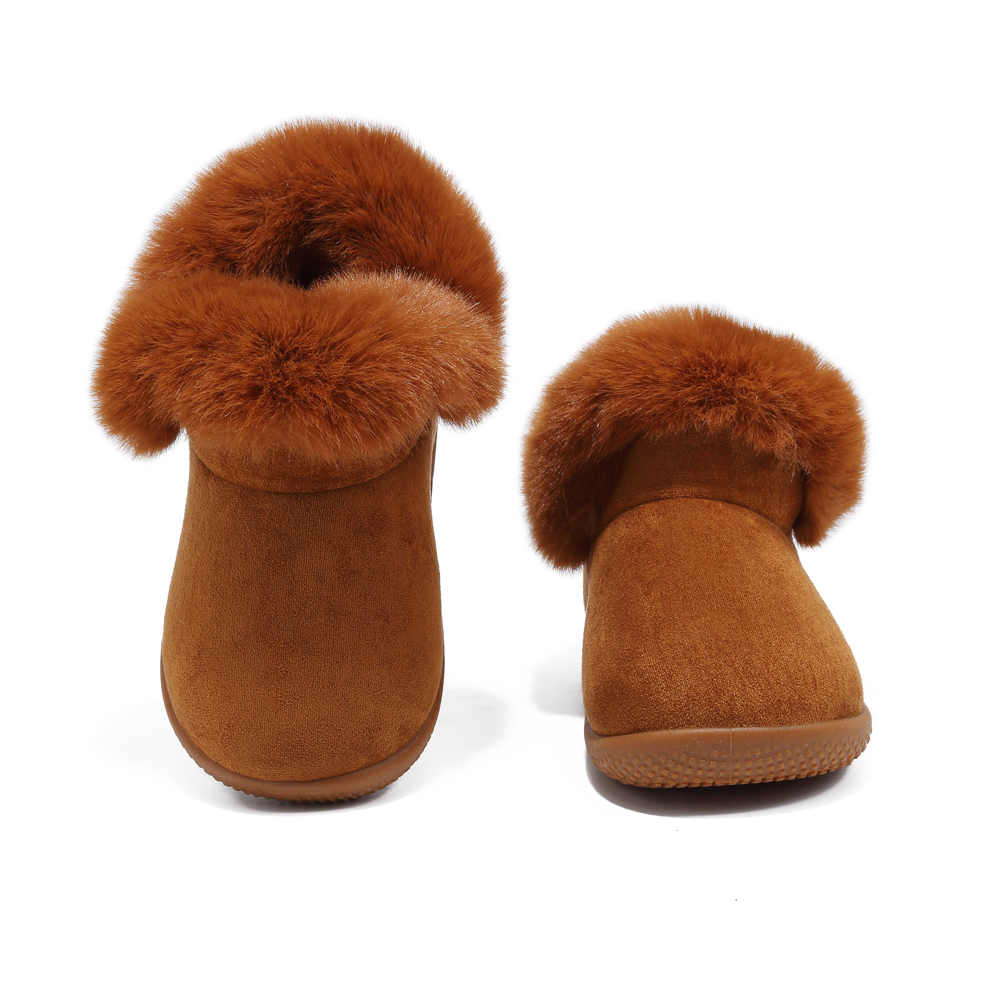 Toddler Winter Boots 2019 New Suede Fur Lined Warm Shoes