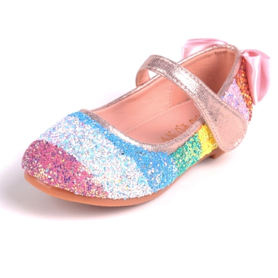 Girls Dress Shoes Adorable Party Sparkling Mary Jane Princess Shoes(Toddler/Little Kid) 01