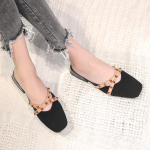 2021 New Womens Mules Slip on Fly Woven Vamp Flats Comfortable Walking Slippers Shoes