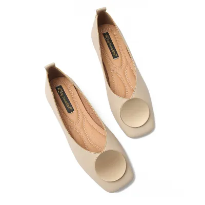Women Loafers Leather Slip on Round Toe Casual Soft Sole Flats Comfortable Walking Driving Shoes 02