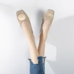 Women Loafers Leather Slip on Round Toe Casual Soft Sole Flats Comfortable Walking Driving Shoes