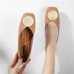 Women Loafers Leather Slip on Round Toe Casual Soft Sole Flats Comfortable Walking Driving Shoes