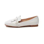 KISFLY 2021 New Leather Loafers for Women Casual Slip on Flats Comfortabale Walking Shoes