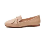 KISFLY 2021 New Leather Loafers for Women Casual Slip on Flats Comfortabale Walking Shoes