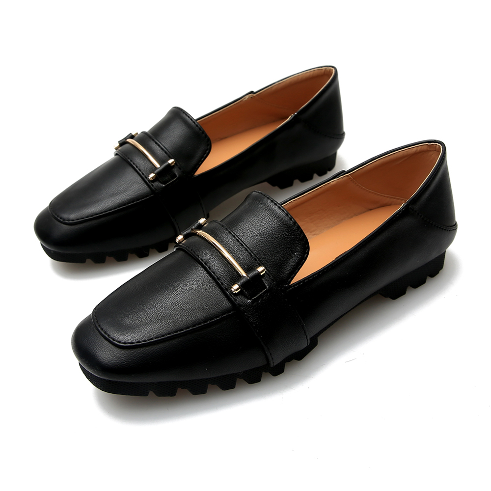 KISFLY 2021 New Leather Loafers for Women Casual Slip on Flats Comfortabale Walking Shoes