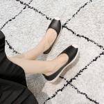 KISFLY Loafer Shoes for Women Leather Round Toe Slip on Flats Comfortable Walking Driving Shoes