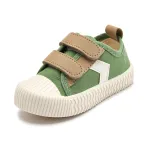 Toddler Sneakers for Boys and Girls Cartoon Dual Hook and Loops Sneakers Baby Canvas Shoes 