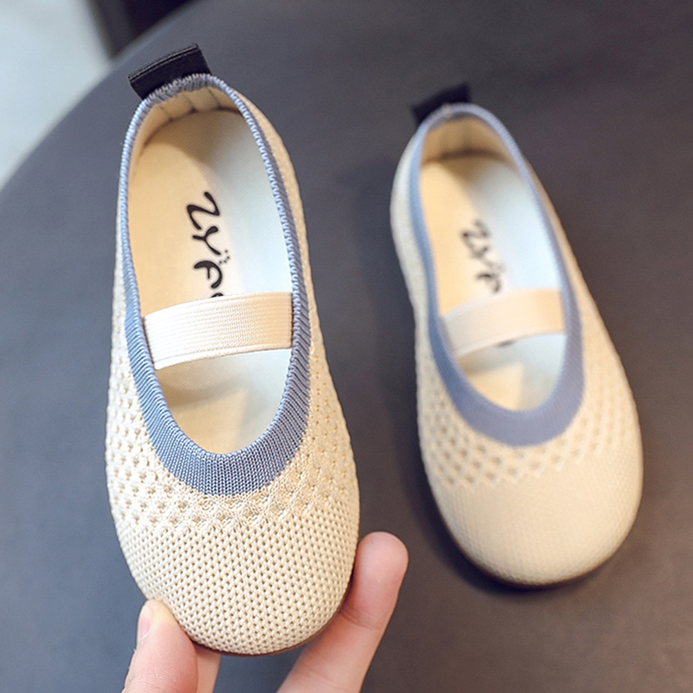 Girls Shoes Fly Woven Vamp Strap Flats Mary Jane Dress Shoes (Toddler/Little)