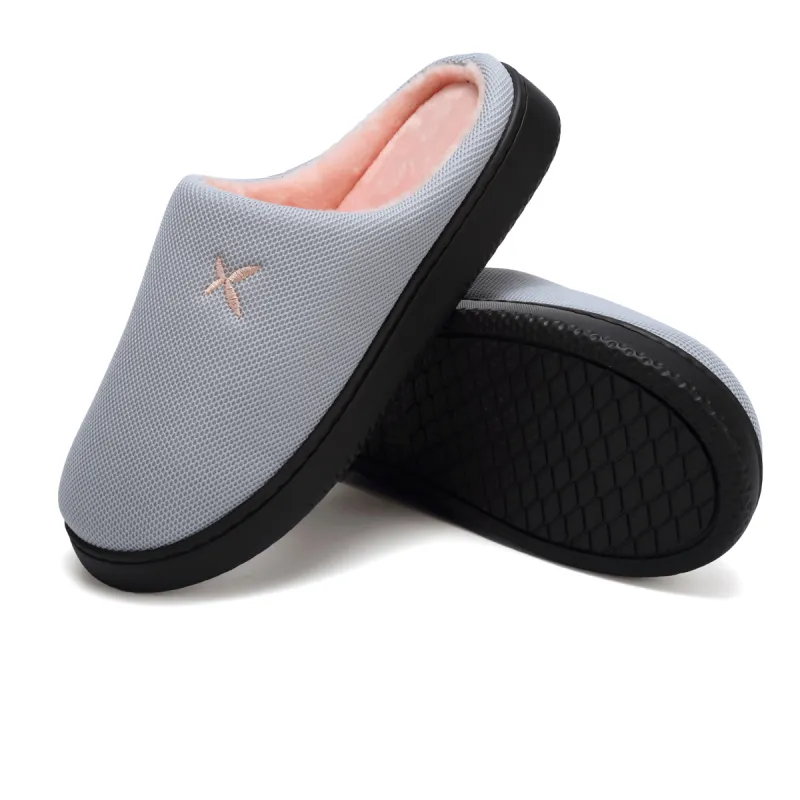 Women's and Men's Memory Foam Slippers Plush Lining Comfortable Walking House Shoes for Indoor or Outdoor