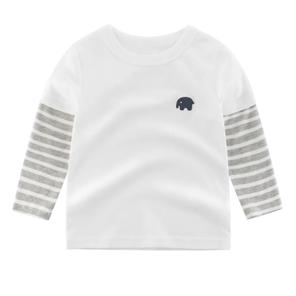 KISFLY Baby Boy/Toddler/Kids Long Sleeve Cotton T-Shirts(2-7 Years)  