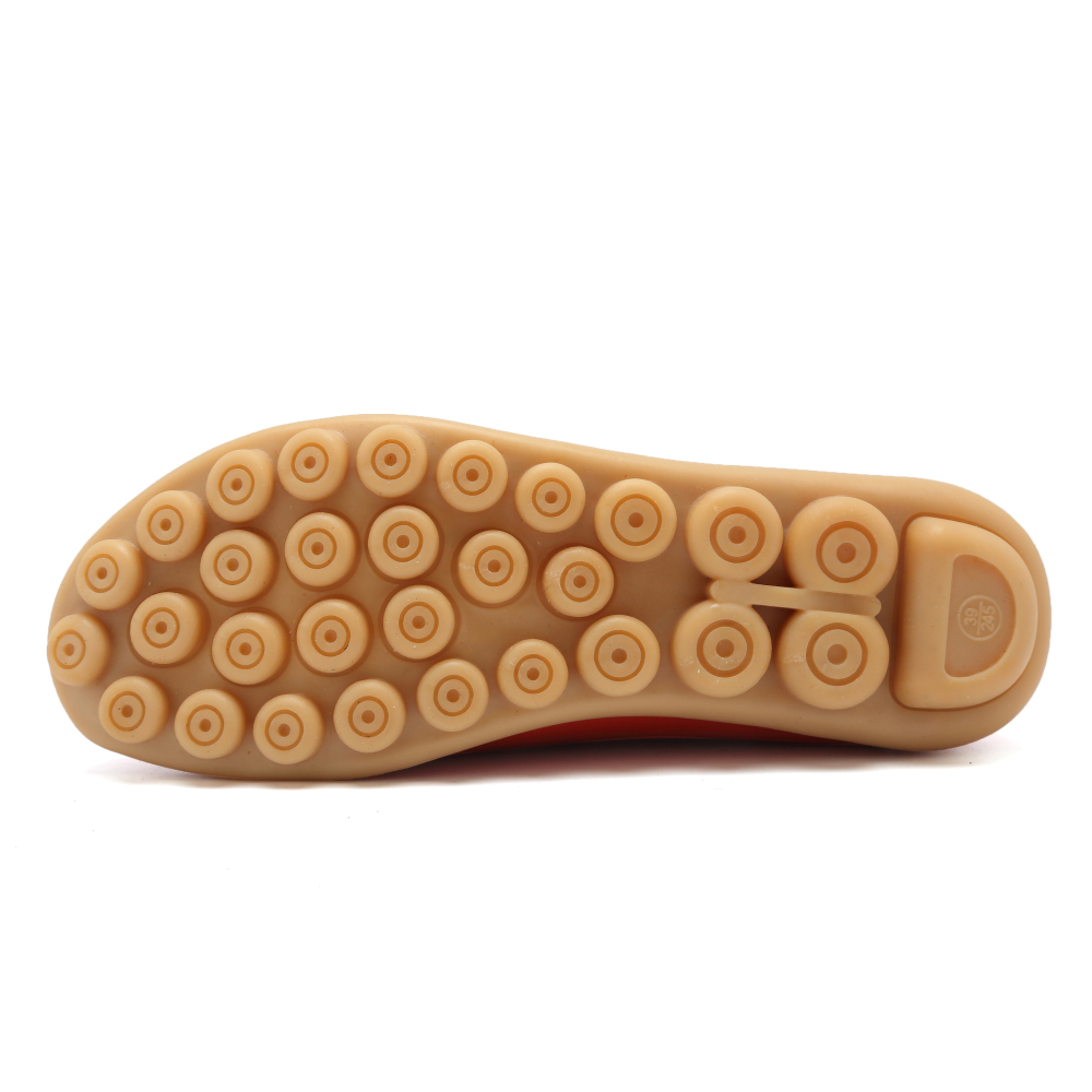 Leather Flats for Women Casual Round Toe Slip on Shoes Soft Comfortable Walking Loafers  