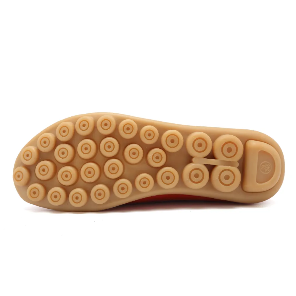 Leather Flats for Women Casual Round Toe Slip on Shoes Soft Comfortable Walking Loafers  