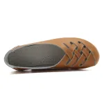 Leather Flats for Women Casual Round Toe Slip on Shoes Soft Comfortable Walking Loafers  
