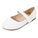 Girls Dress Shoes Leather Slip on Flats Comfortable Walking Mary Jane Shoes(Little Kids/Big Kids)