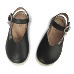 Girls Dress Shoes Leather Slip on Flats Comfort Walking Mary Jane Shoes(Toddler/Little Kid)