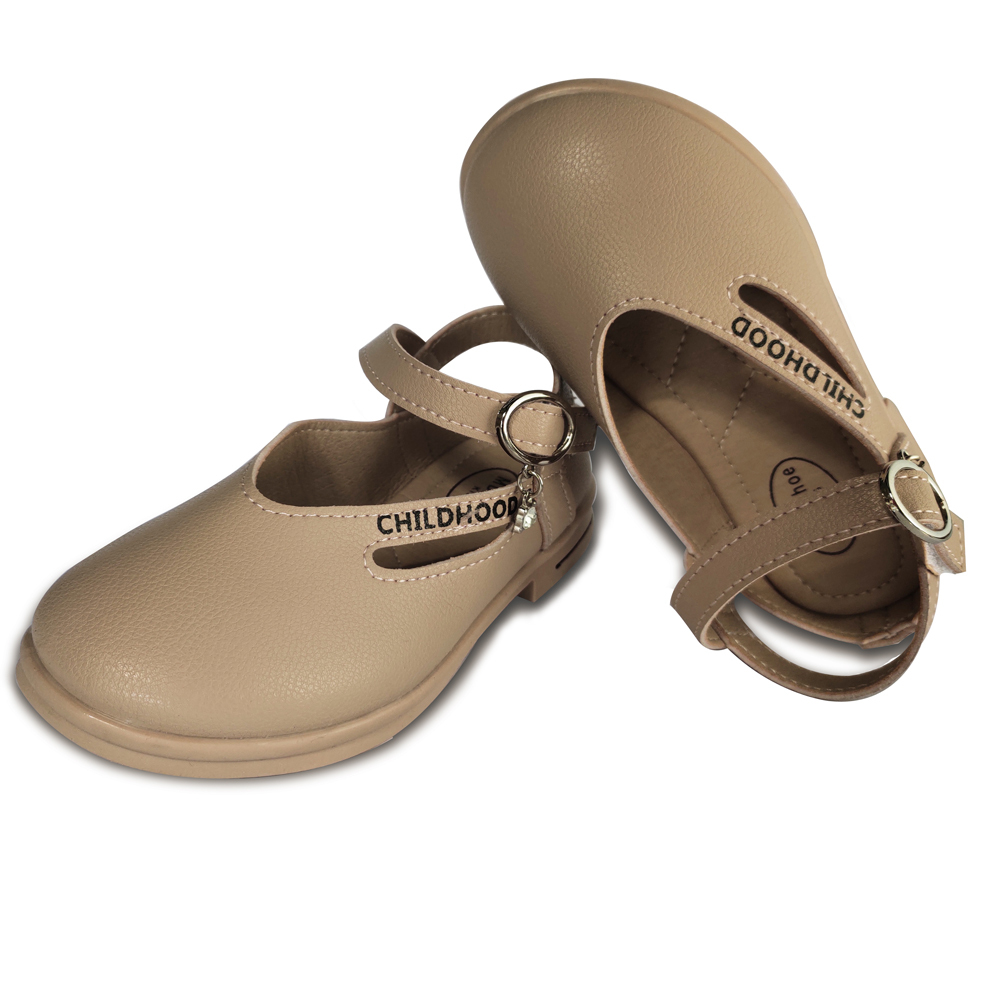 Girls Dress Shoes Leather Slip on Flats Comfort Walking Mary Jane Shoes(Toddler/Little Kid)