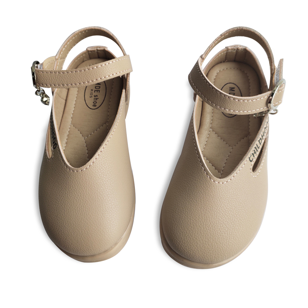 Girls Dress Shoes Leather Slip on Flats Comfort Walking Mary Jane Shoes(Toddler/Little Kid)