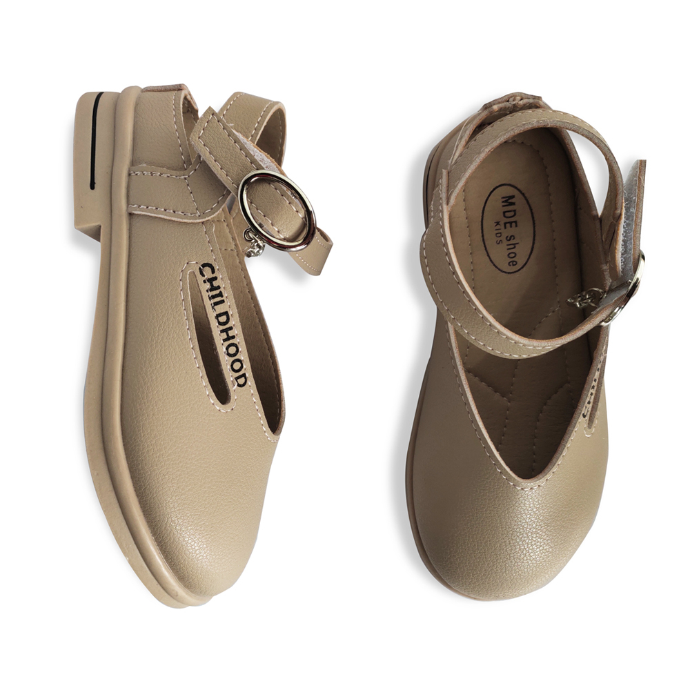 Girls Dress Shoes Leather Slip on Flats Comfort Walking Mary Jane Shoes(Toddler/Little Kid)