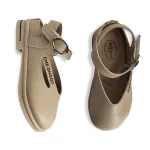Girls Dress Shoes Leather Slip on Flats Comfort Walking Mary Jane Shoes(Toddler/Little Kid)