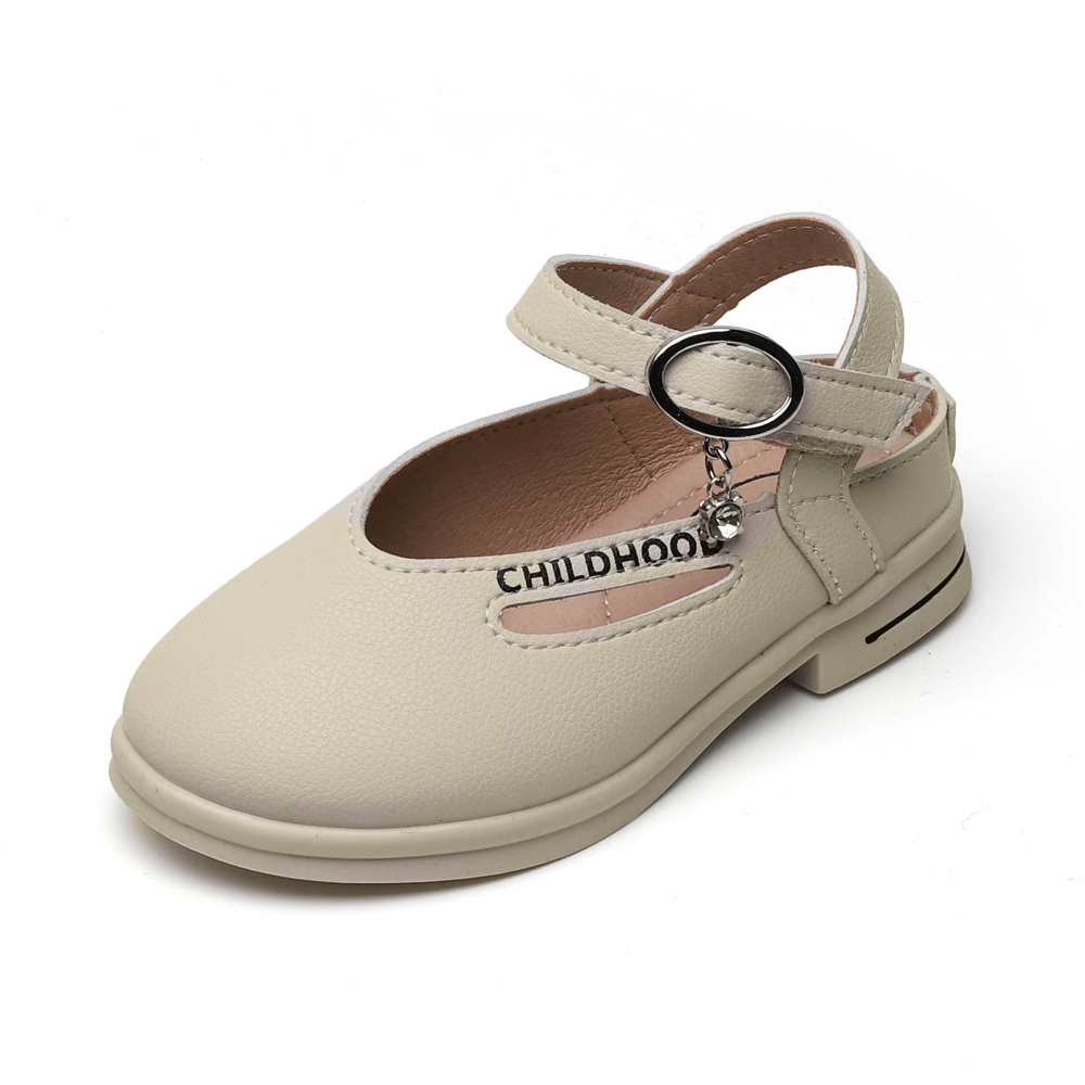 Girls Dress Shoes Leather Slip on Flats Comfort Walking Mary Jane Shoes(Toddler/Little Kid)
