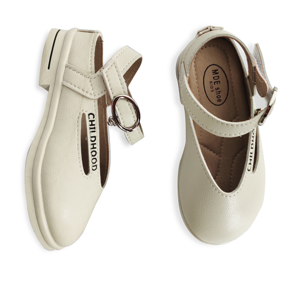 Girls Dress Shoes Leather Slip on Flats Comfort Walking Mary Jane Shoes(Toddler/Little Kid)