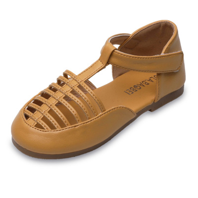 Kids Leather Closed Toe Sandals Outdoor Flat Shoes(Toddler/Little Kid/Big Kid) 01