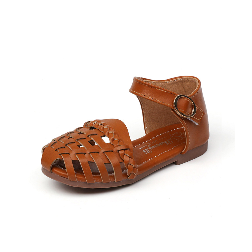 Kids Leather Closed Toe Sandals Outdoor Flat Shoes(Toddler/Little Kid/Big Kid)