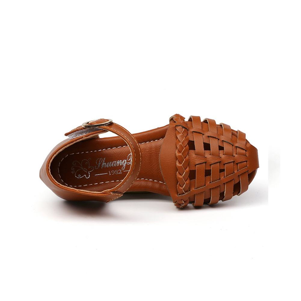 Kids Leather Closed Toe Sandals Outdoor Flat Shoes(Toddler/Little Kid/Big Kid)