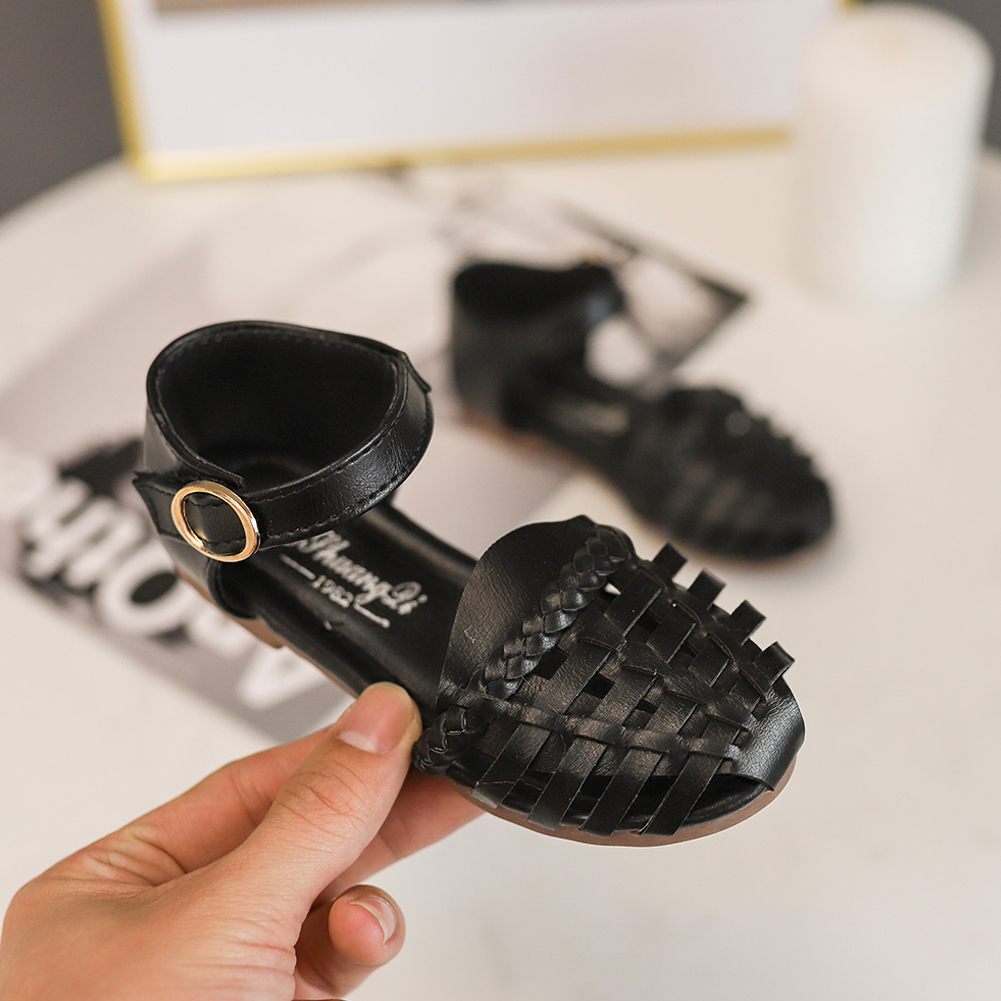 Kids Leather Closed Toe Sandals Outdoor Flat Shoes(Toddler/Little Kid/Big Kid)