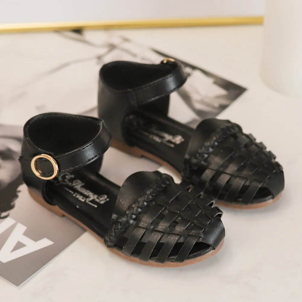 Kids Leather Closed Toe Sandals Outdoor Flat Shoes(Toddler/Little Kid/Big Kid)
