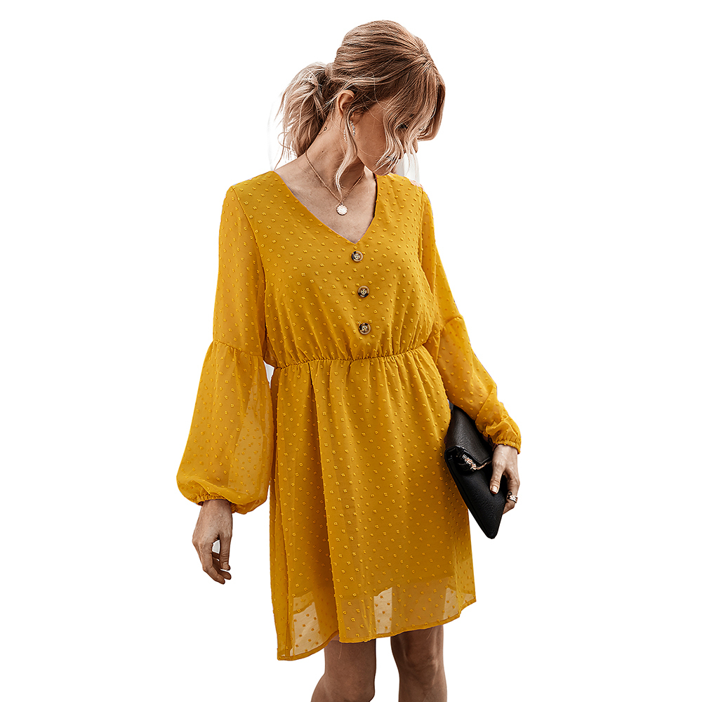 Women Long Sleeve Dress Casual Shorts Dresses