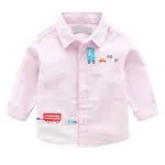KISFLY Long Sleeve Shirts for Boys Cotton Stripes Button Down T-Shirts