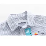 KISFLY Long Sleeve Shirts for Boys Cotton Stripes Button Down T-Shirts