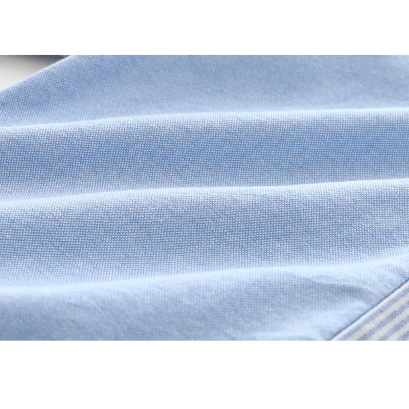 KISFLY Long Sleeve Shirts for Boys Cotton Stripes Button Down T-Shirts