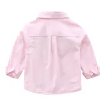KISFLY Boy Button Down Shirt Long Sleeve Clothes Bow Tie Dress Shirts