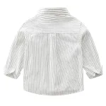 KISFLY Boys Shirt Button Down Long Sleeve Shirts Toddler Cotton Striped Tops T-Shirt