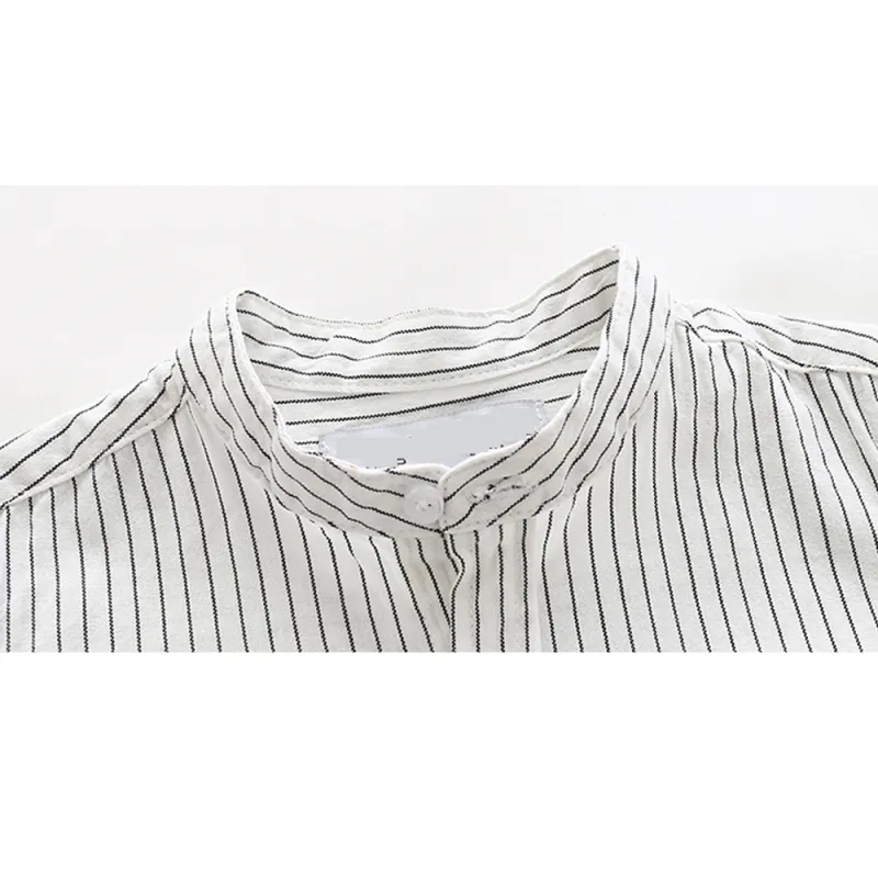 KISFLY Boys Shirt Button Down Long Sleeve Shirts Toddler Cotton Striped Tops T-Shirt