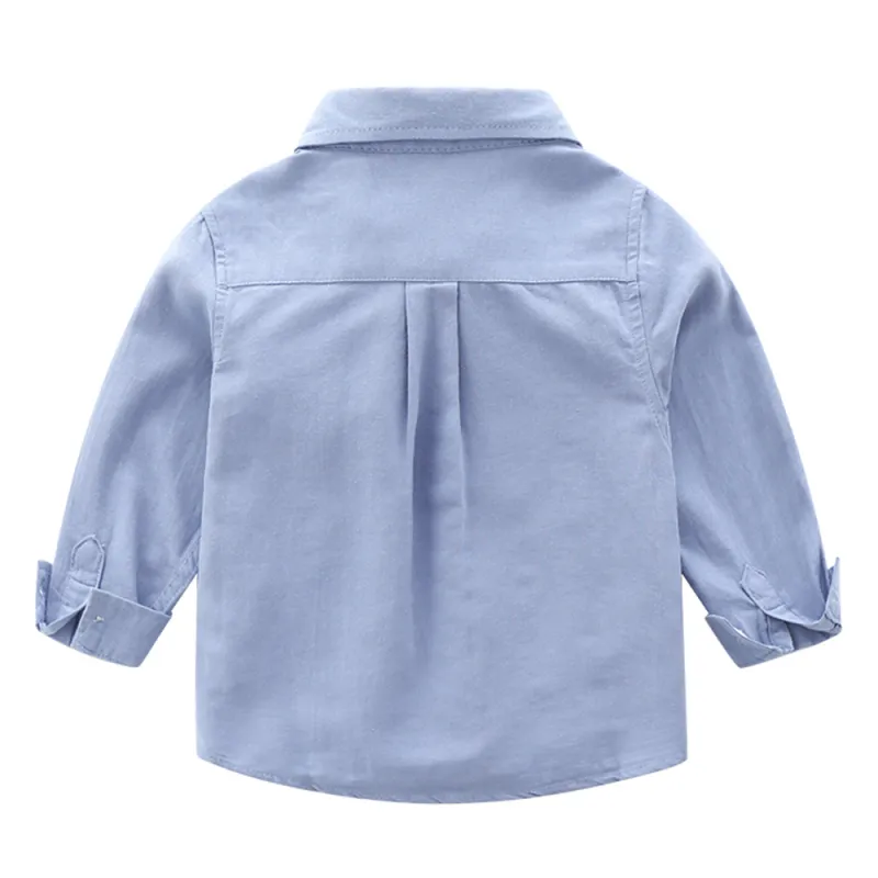 Button Down Shirt Boys Long Sleeve Rainbow Dinosaur Shirts