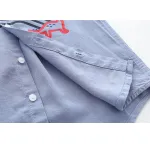 Button Down Shirt Boys Long Sleeve Rainbow Dinosaur Shirts