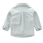 KISFLY Boys Shirt Button Down Long Sleeve Shirts Toddler Cotton Clothes Lovely Alphanumeric Pattern Shirt