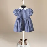 Baby and Toddler Girls' Dress Short-Sleeve Cotton Dresses