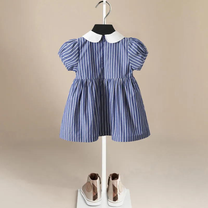 Baby and Toddler Girls' Dress Short-Sleeve Cotton Dresses