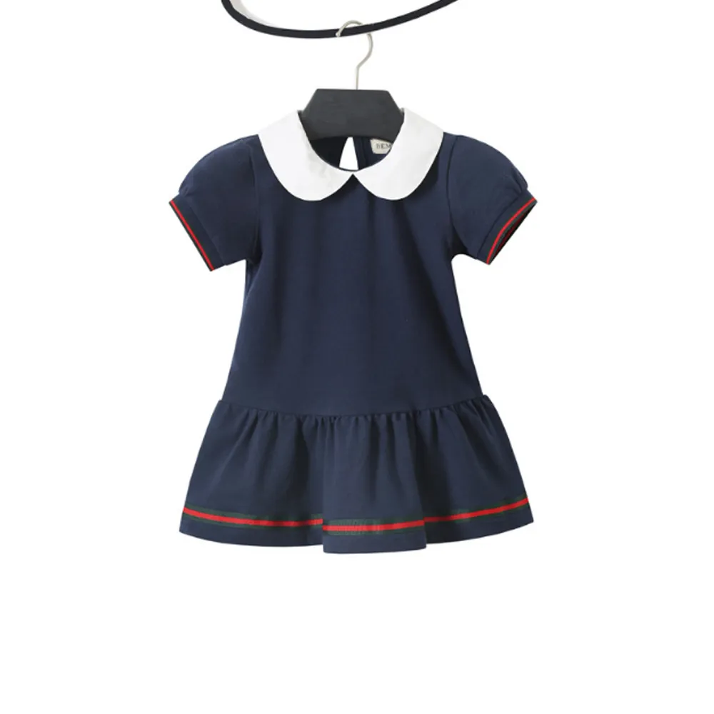 Toddler Girls' Dress Short-Sleeve Cotton Dresses